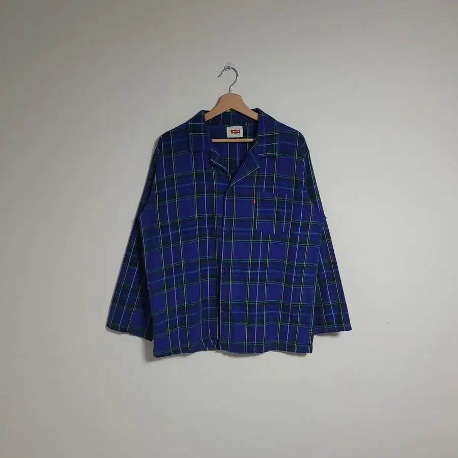 (100) LEVI'S 리바이스 체크 긴팔 셔츠 남방 빈티지