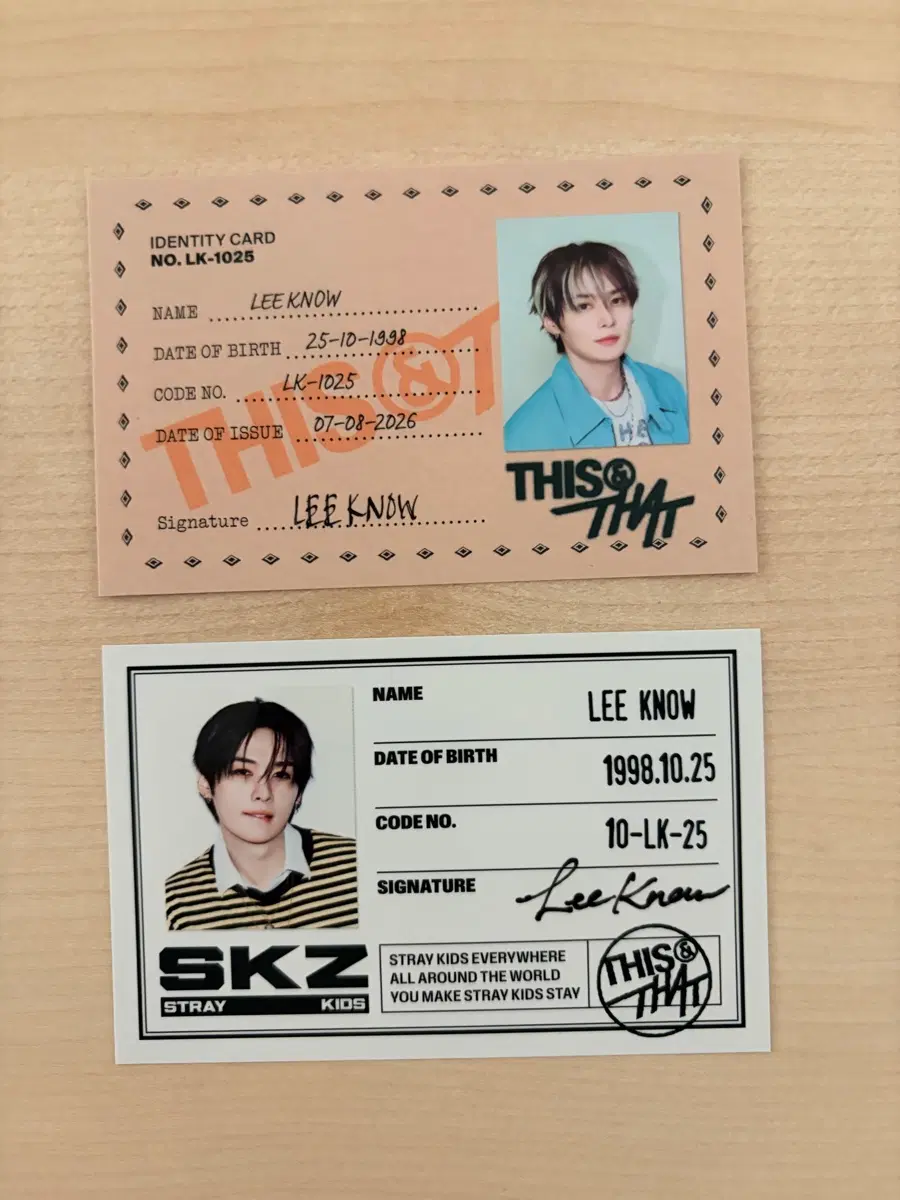 스트레이 키즈 스키즈 디스앤댓 리노 ID 아이디 포카