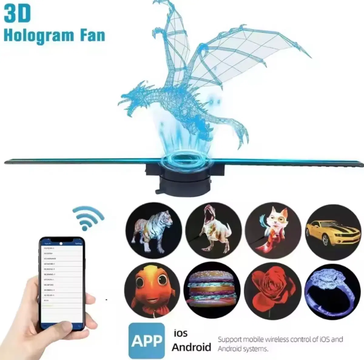 3D 홀로그램 팬 디스플레이