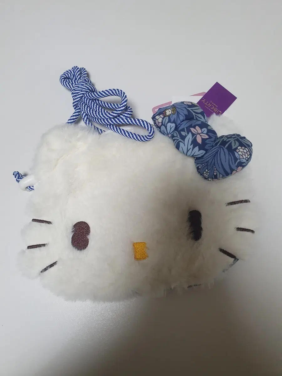 산리오 키티 리버티 패브릭스 인형가방