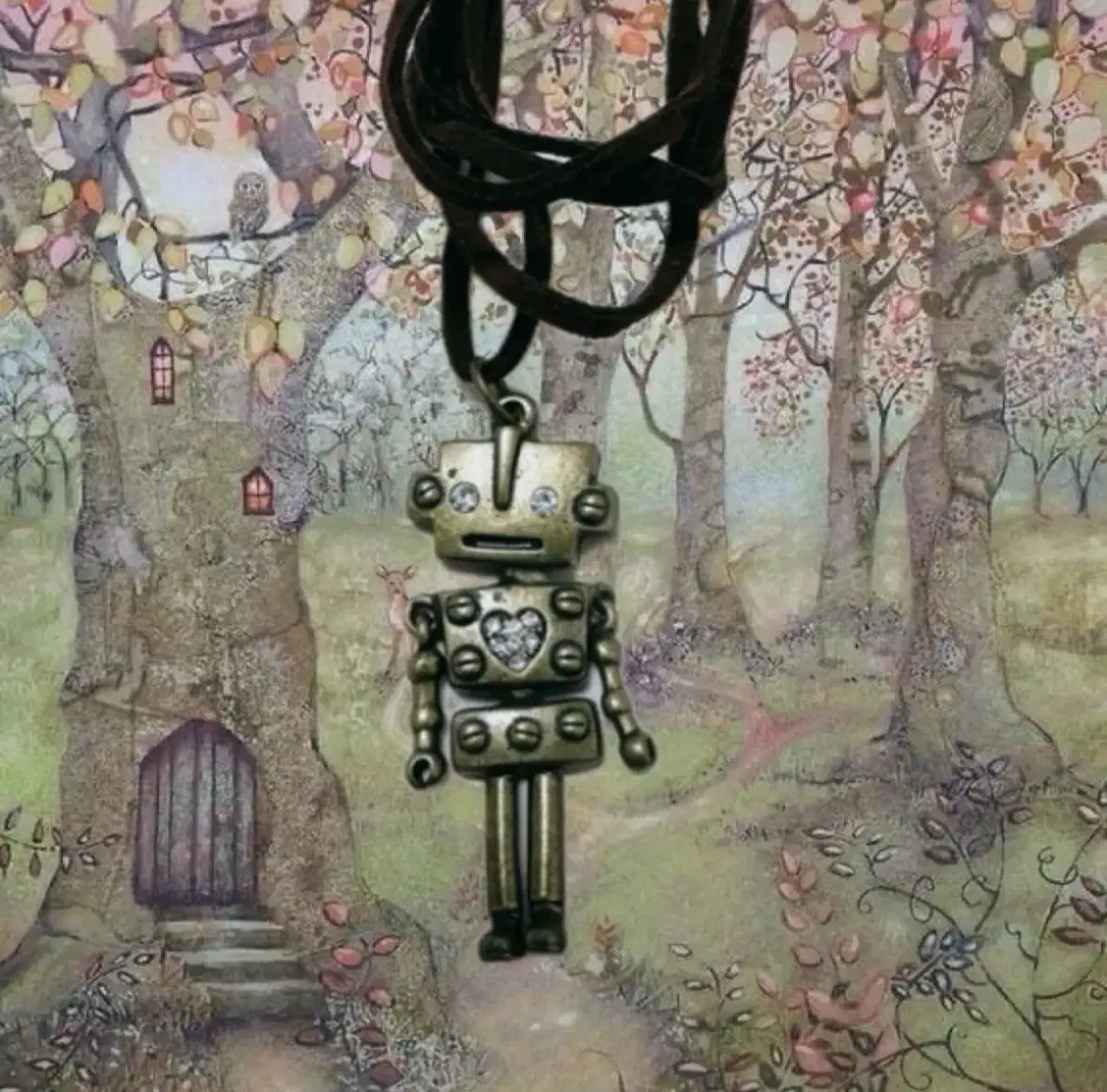 Antique 로봇목걸이