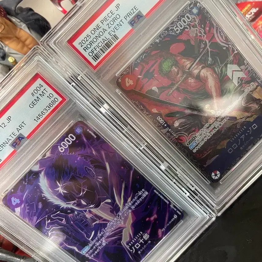 원피스 카드 롤로노아 조로 2종 PSA 10