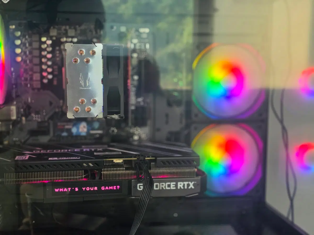 빠른판매 배달 신품급 명절선물 고성능 게이밍 라이젠 7500f 갤럭시 RTX3060ti 게이밍 pc 팝니다
