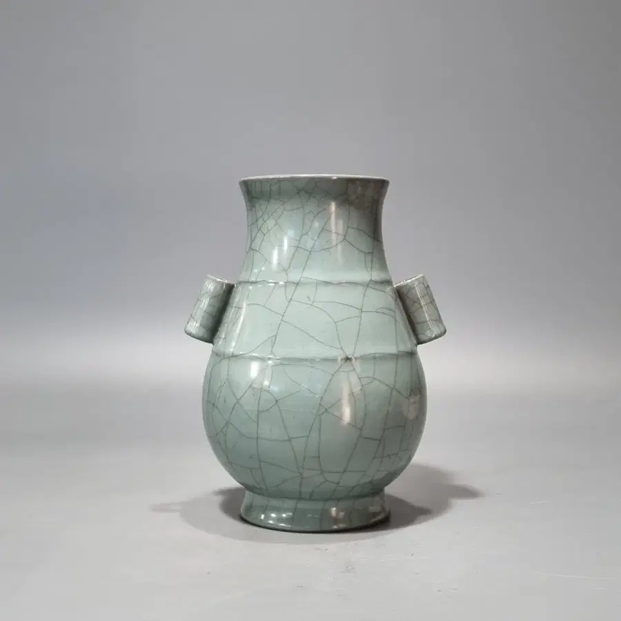 송관요 청자 빙렬 관이병. 고24.3