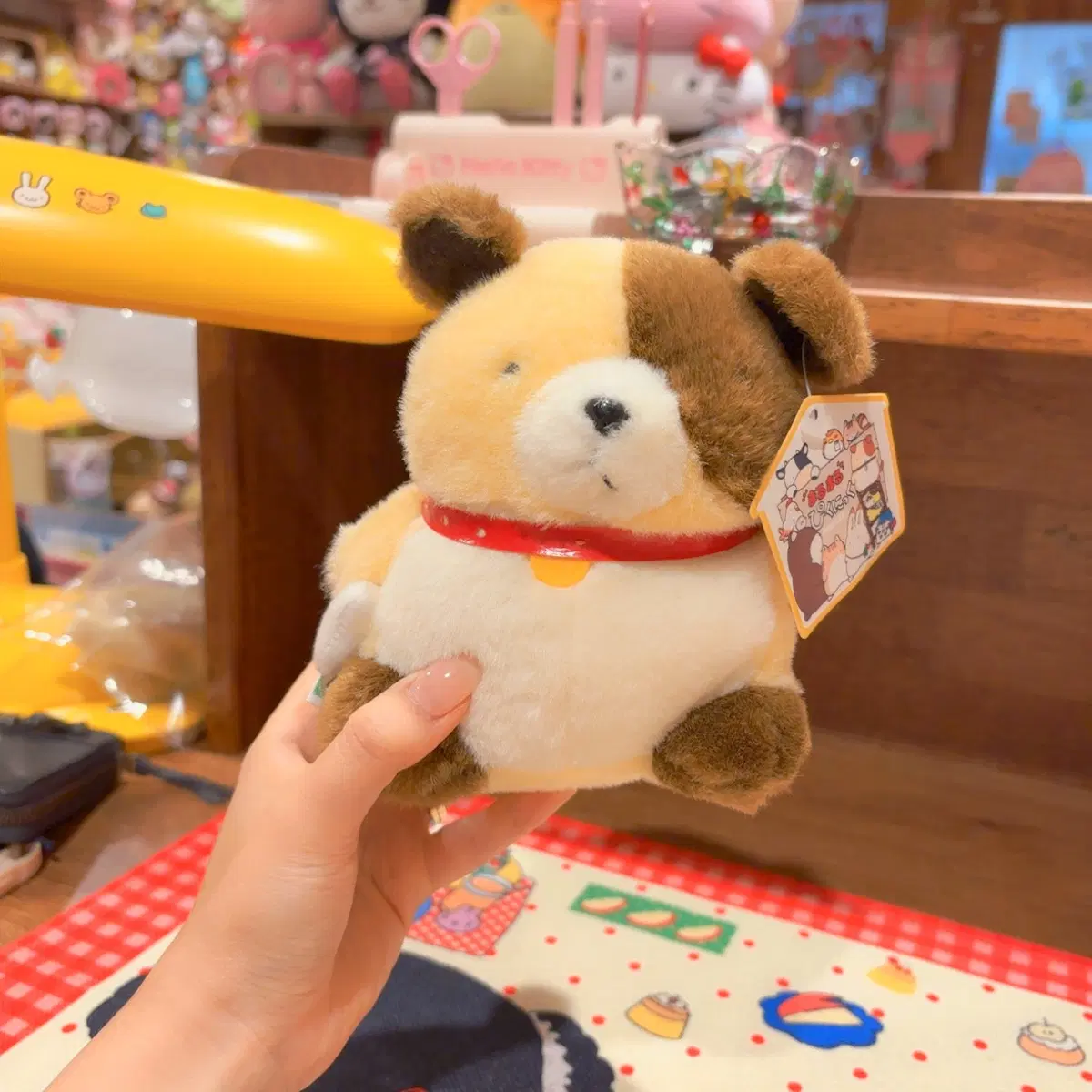고전 강아지 복실 장모 인형