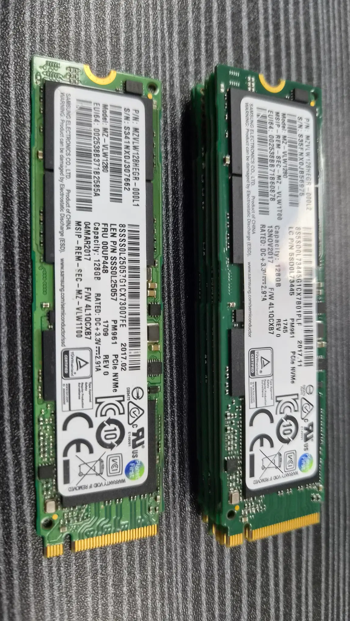 [무료배송] 게이밍 초고속 반응속도 삼성전자 PM961 128GB M.2 NVMe SSD 판매