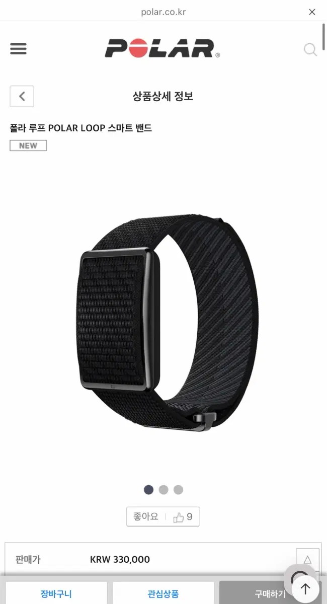 폴라 루프 POLAR LOOP 스마트 밴드