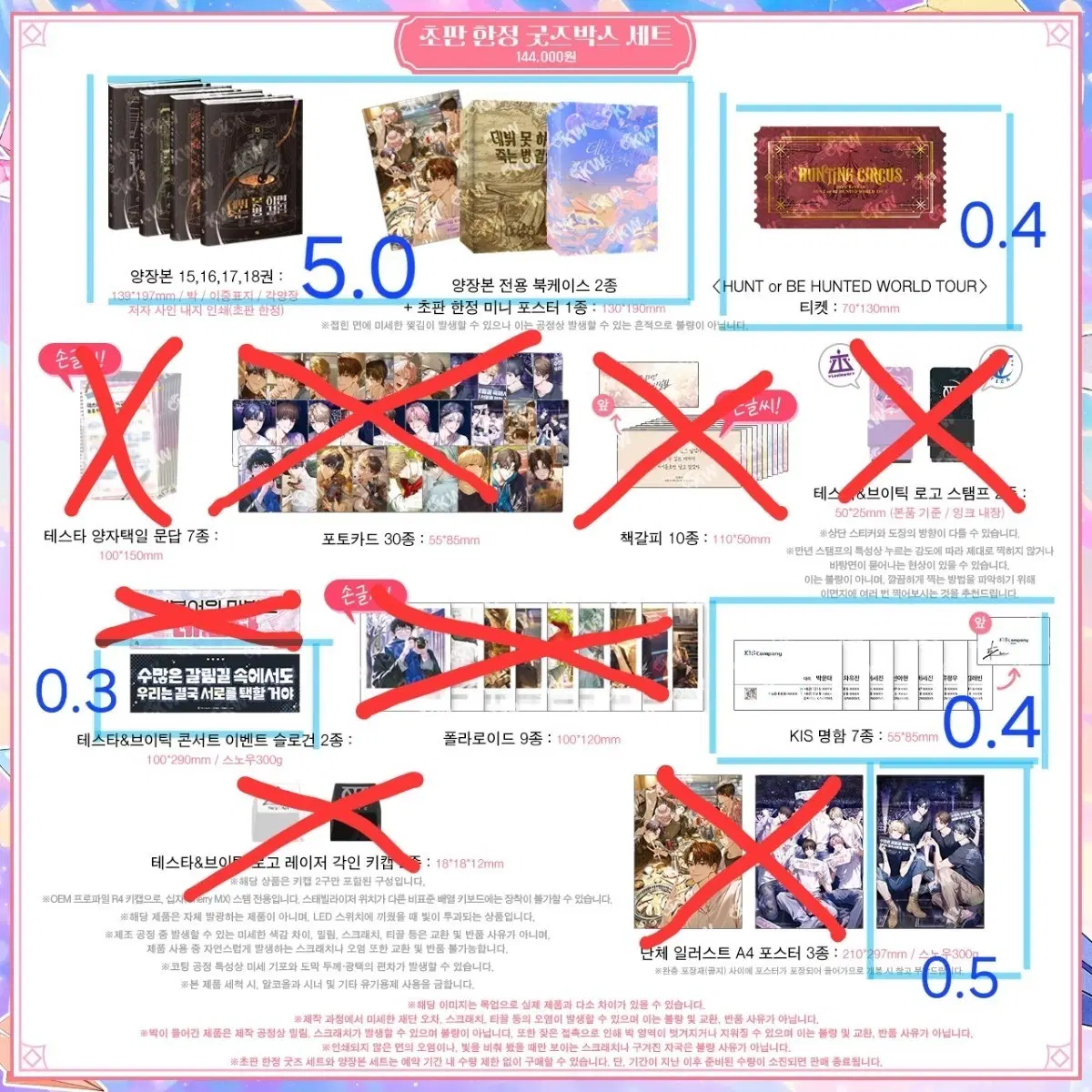 데못죽 5부 단행본 초판 굿즈박스세트 분철 데뷔못하면죽는병걸림(바로결제X 채팅주세요!!)