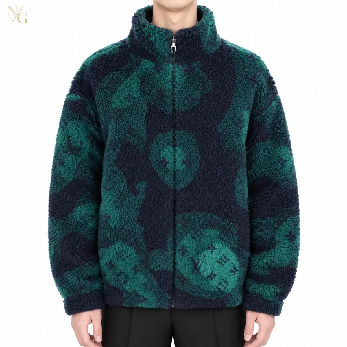 [정품/한정판] 루이비통 LV 모노그램 카모 후리스 자켓 XL / 105