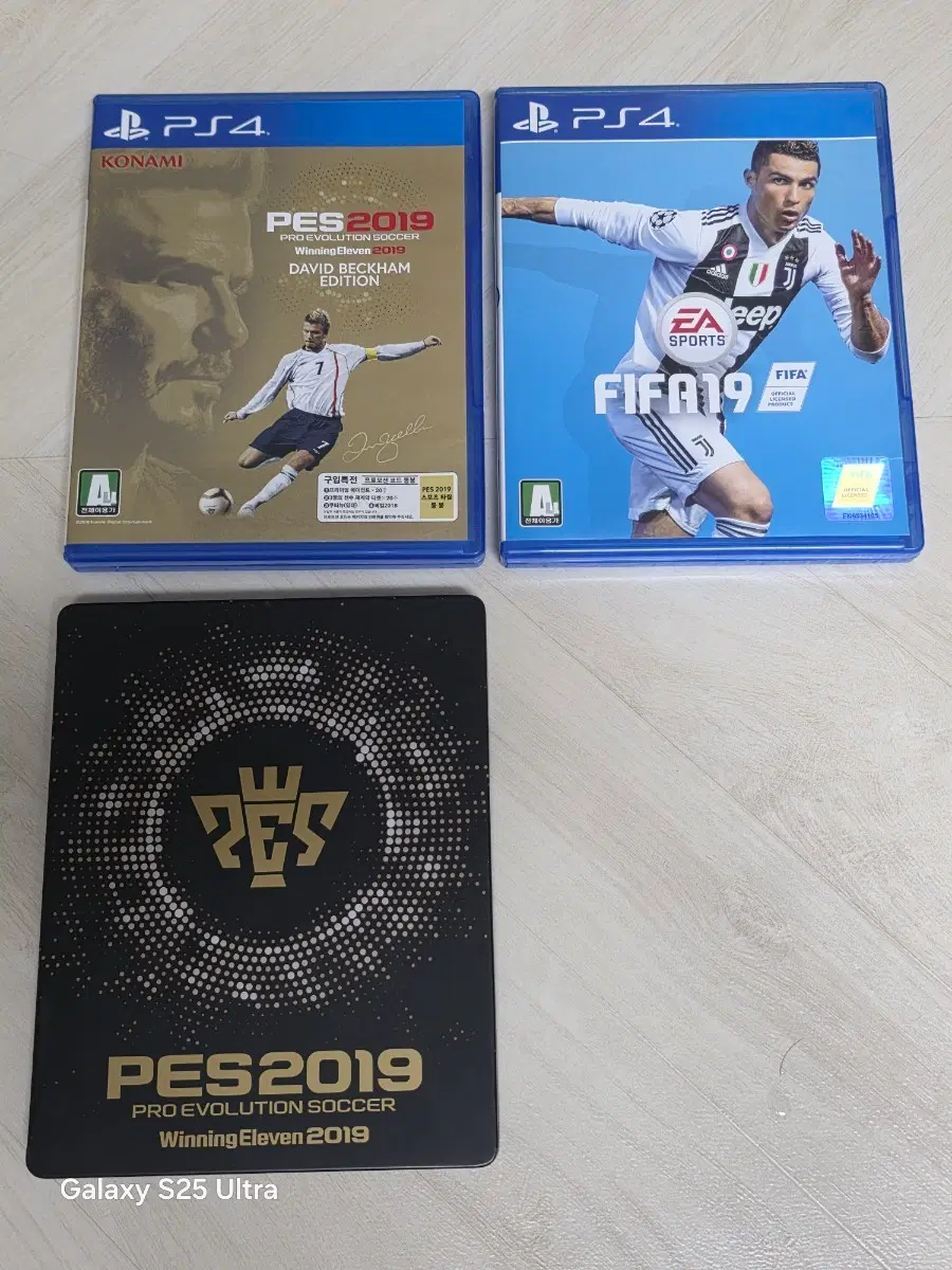 플스4 PS4 게임 피파19, PES2019 2장 일괄 판매