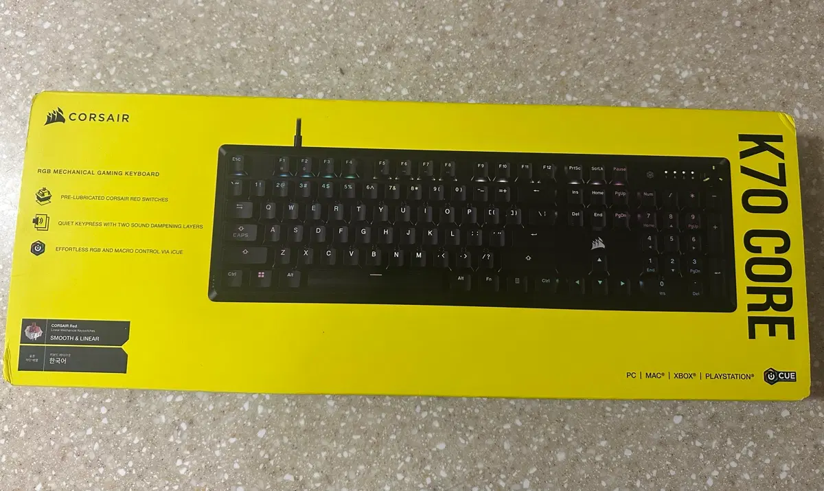 커세어 K70 CORE RGB 기계식 게이밍 키보드