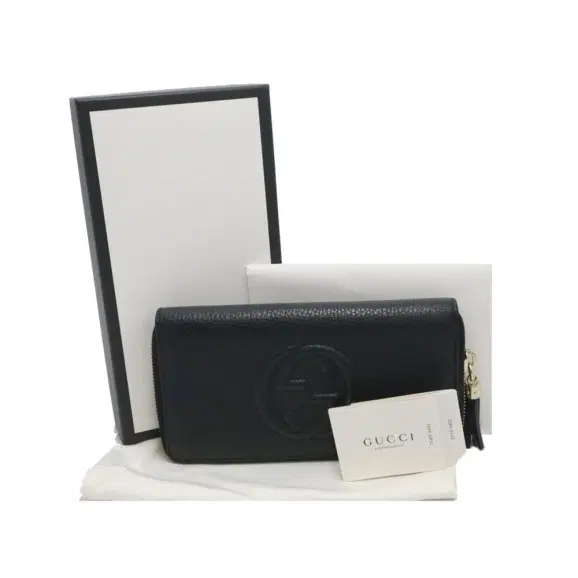 Gucci(구찌) 598187 블랙 소호 테슬 금장 짚 어라운드 장지갑