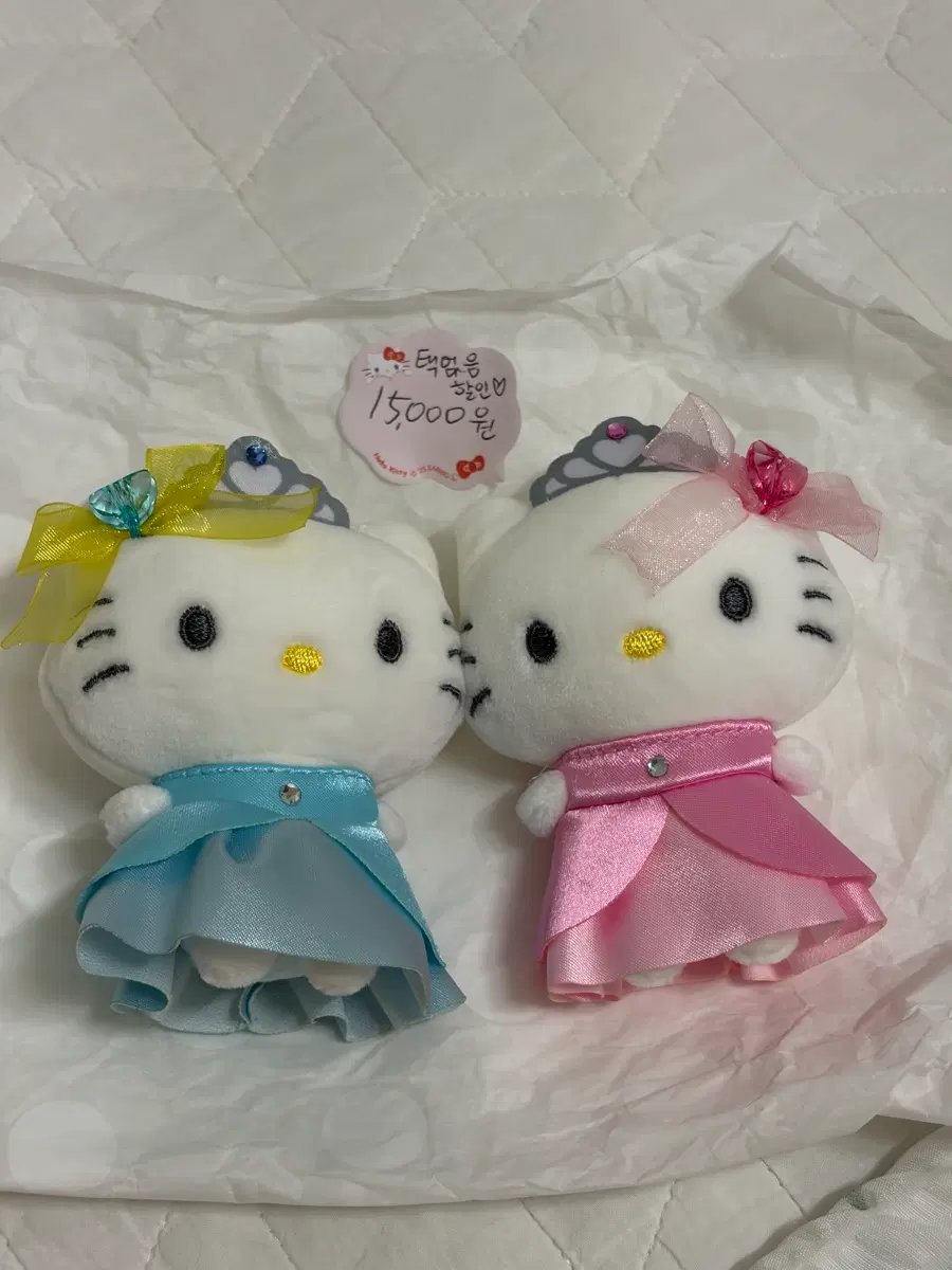 헬로키티 쌍둥이 볼따구 자석 인형키링