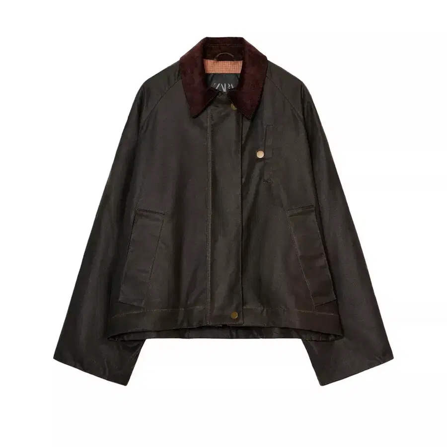 (택O) (새상품) 자라 ZARA ZW 컬렉션 왁스 재킷 (L)