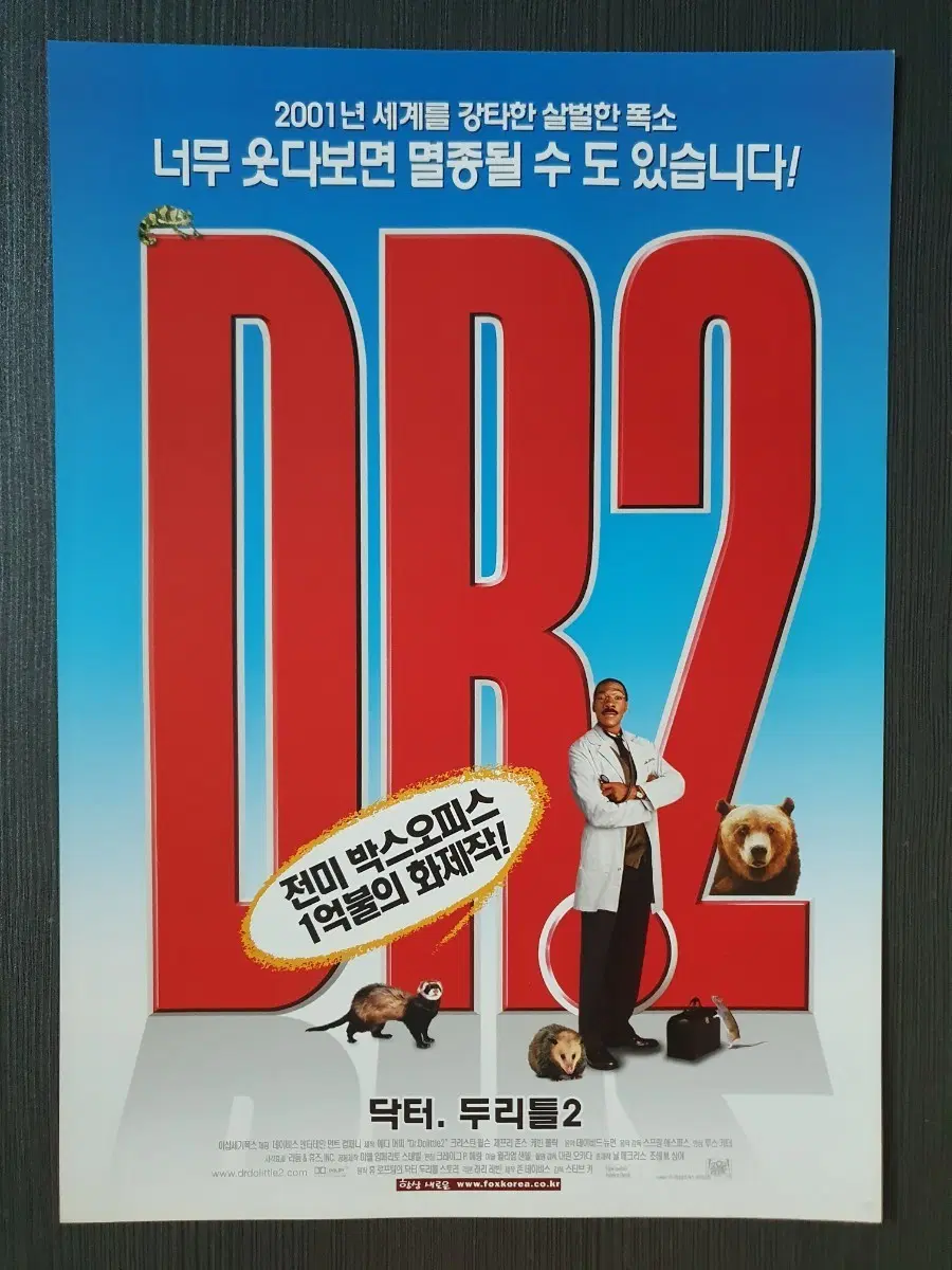 닥터 두리틀2 영화 전단지 팜플렛 A4