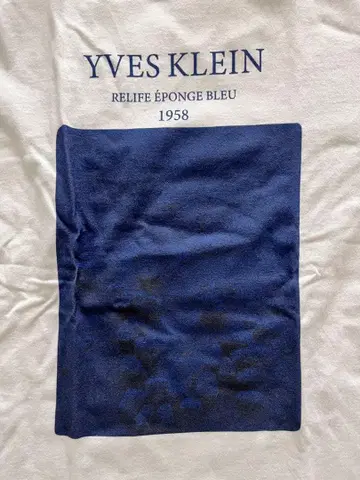 EDFICE 별주 YVES KLEIN 그래픽 T셔츠 화이트 L 새상품급