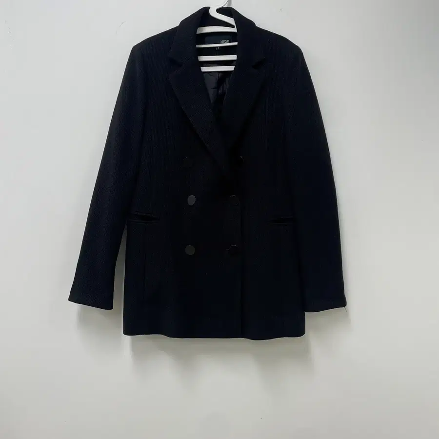 미쏘 블랙 더블 버튼 자켓 S