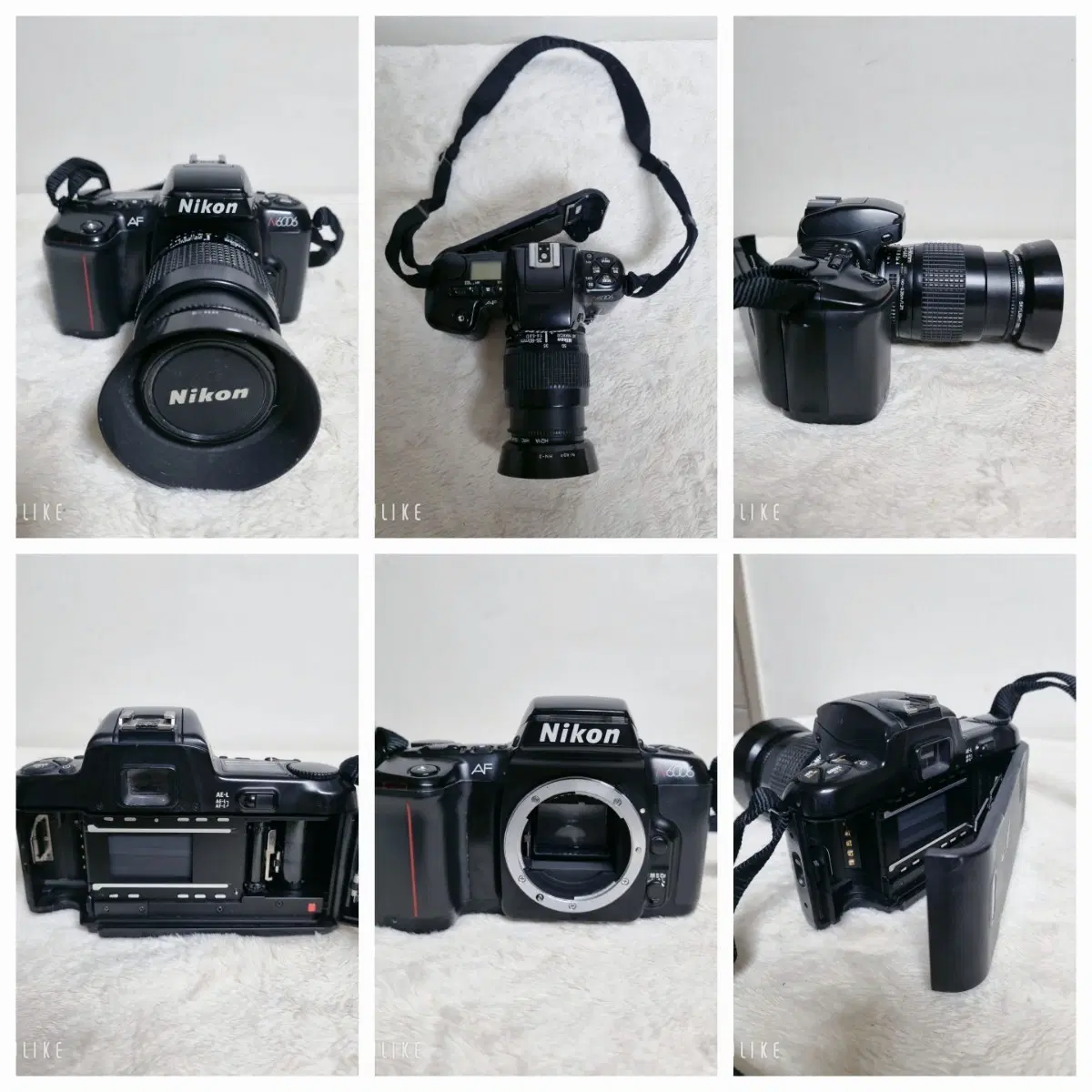 니콘 F-601 오토 포커스 35mm 필름 SLR카메라(부품용)
