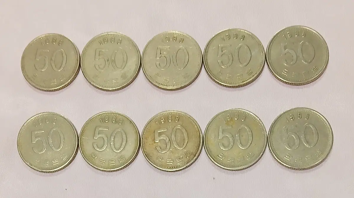 1988년 50원 동전 10개일괄