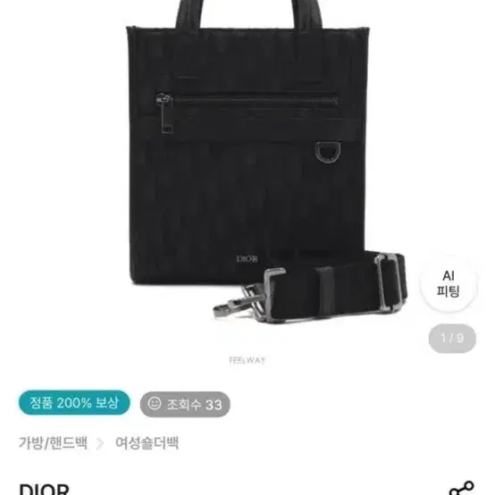 디올 오블리크 사파리 노스 사우스 토트백 크로스백