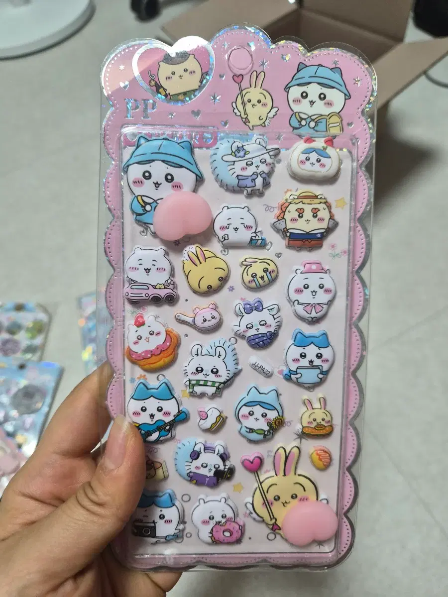 아와와짱 캔디 글리터 봉봉 말랑이 스티커 리락쿠마 먼작귀 치이카와