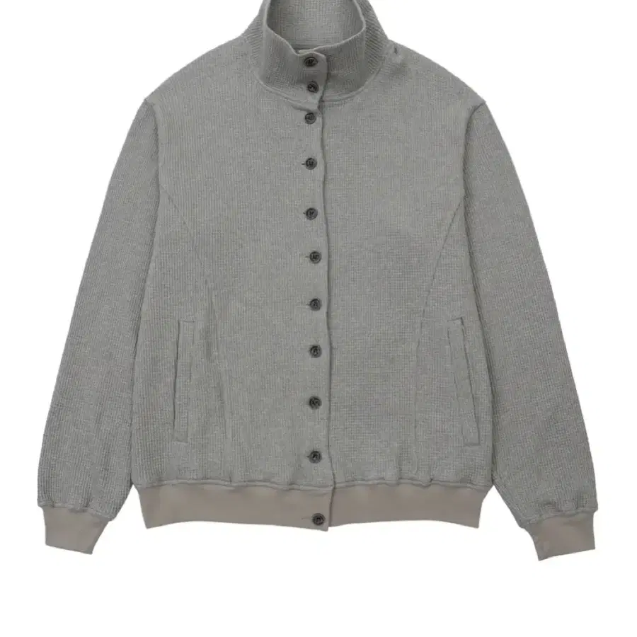 Buttony BUTTON WAFFLE ZIP-UP (GREY) 버터니 버튼 와플 집업 그레이