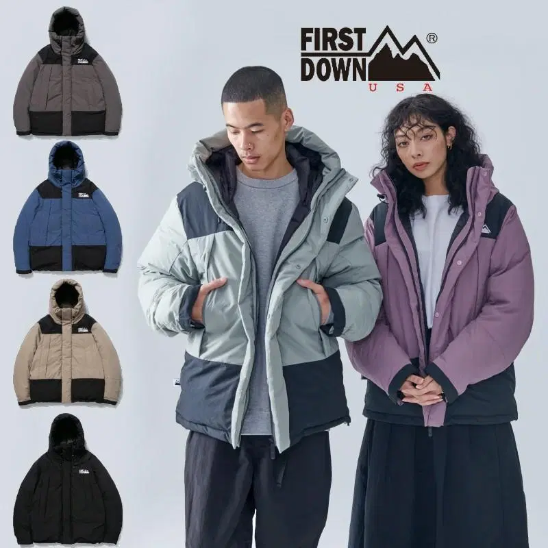 FIRSTDOWN 퍼스트다운 700필파워 랩 다운 디크로스 구스다운파카M~95