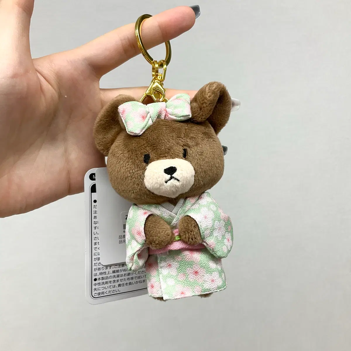 일본정품 더베어스쿨 재키 제키 베어 기모노 인형 키링