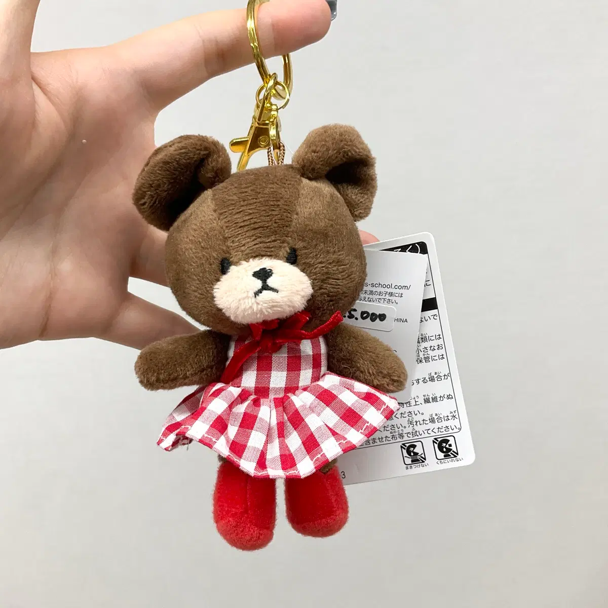 일본정품 더베어스쿨 재키 제키 베어 인형 키링
