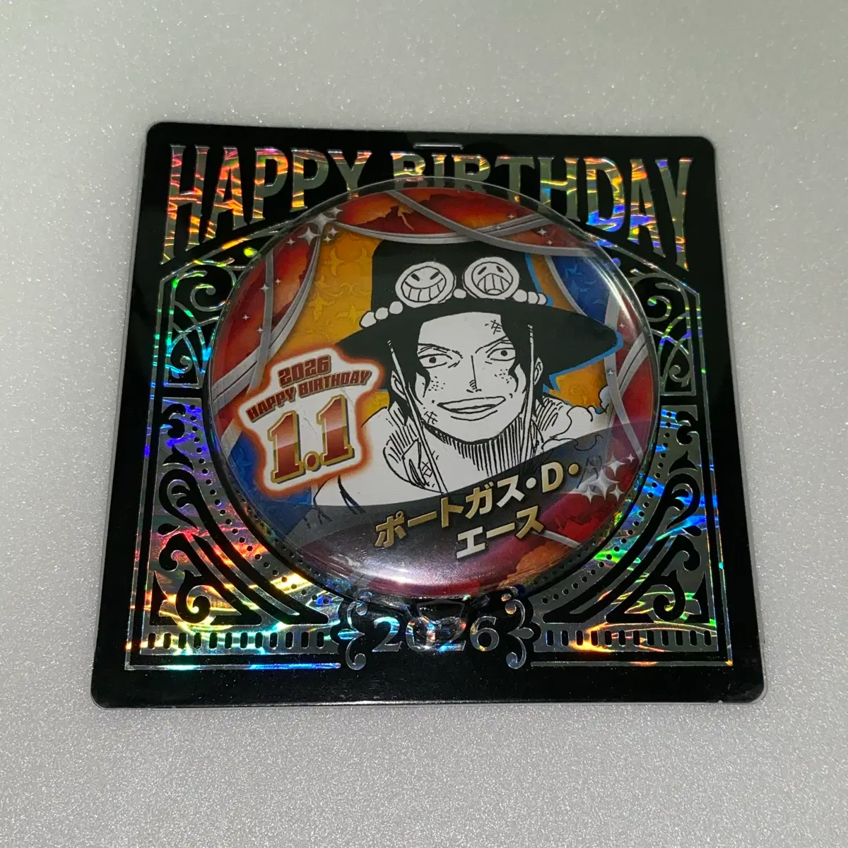 [새상품] 원피스 2026 생일 캔뱃지 에이스
