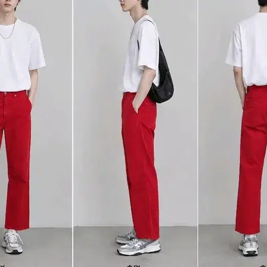 [아르마니 진] AJ 오리지널 레드 코튼 팬츠 (28인치 / 스트레이트 핏)