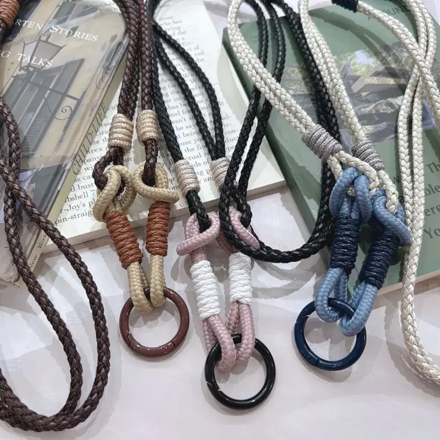 꼬임레자배색로프 크로스폰스트랩