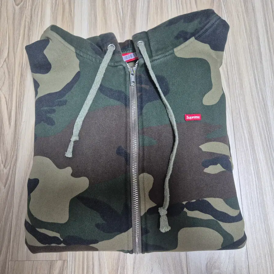 Supreme 슈프림 스몰박스 집업후드 우드랜드카모 M사이즈