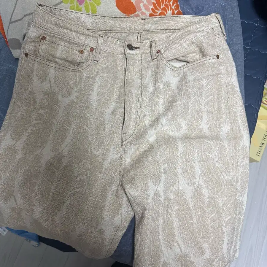 KAPITAL 12oz MAGPIE DENIM 5P SHORTS NATU