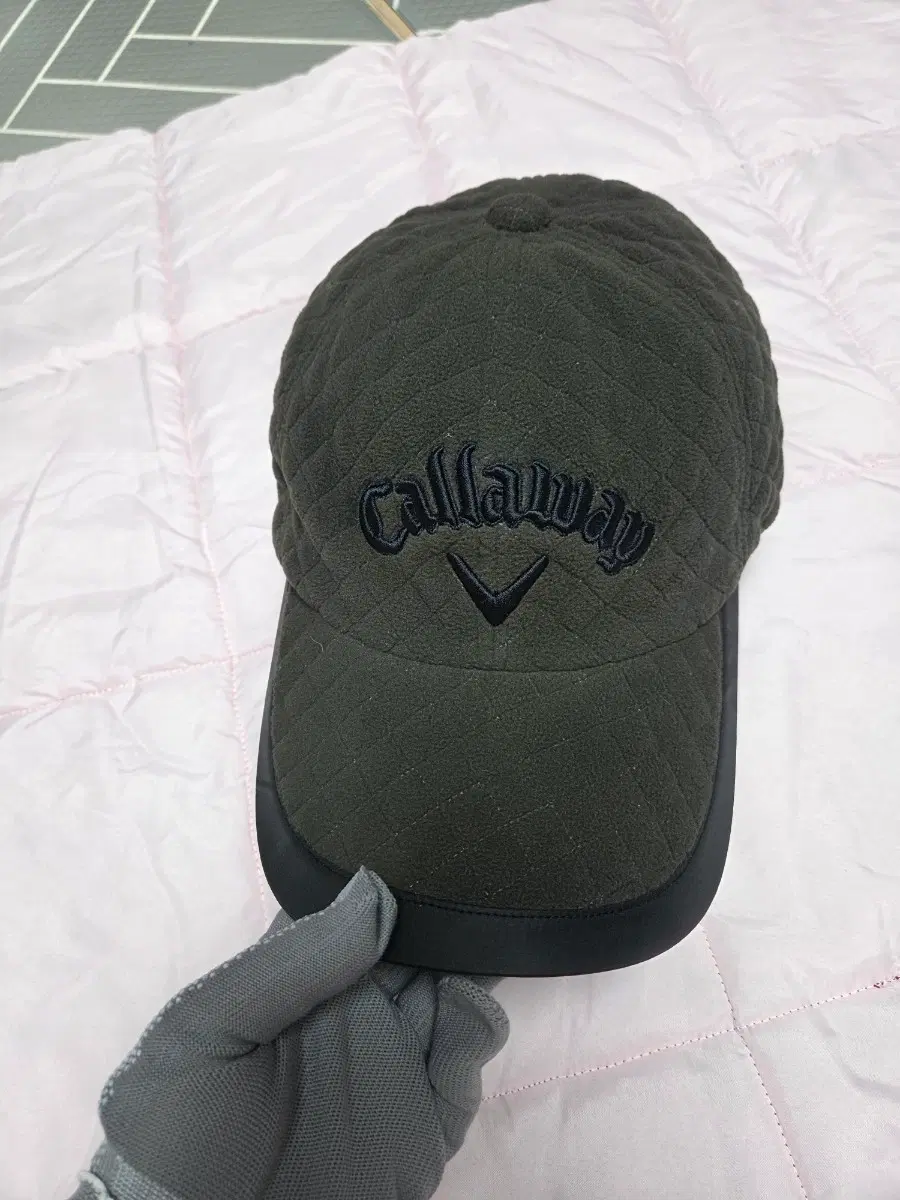 캘러웨이 골프 모자 퀼팅 브라운