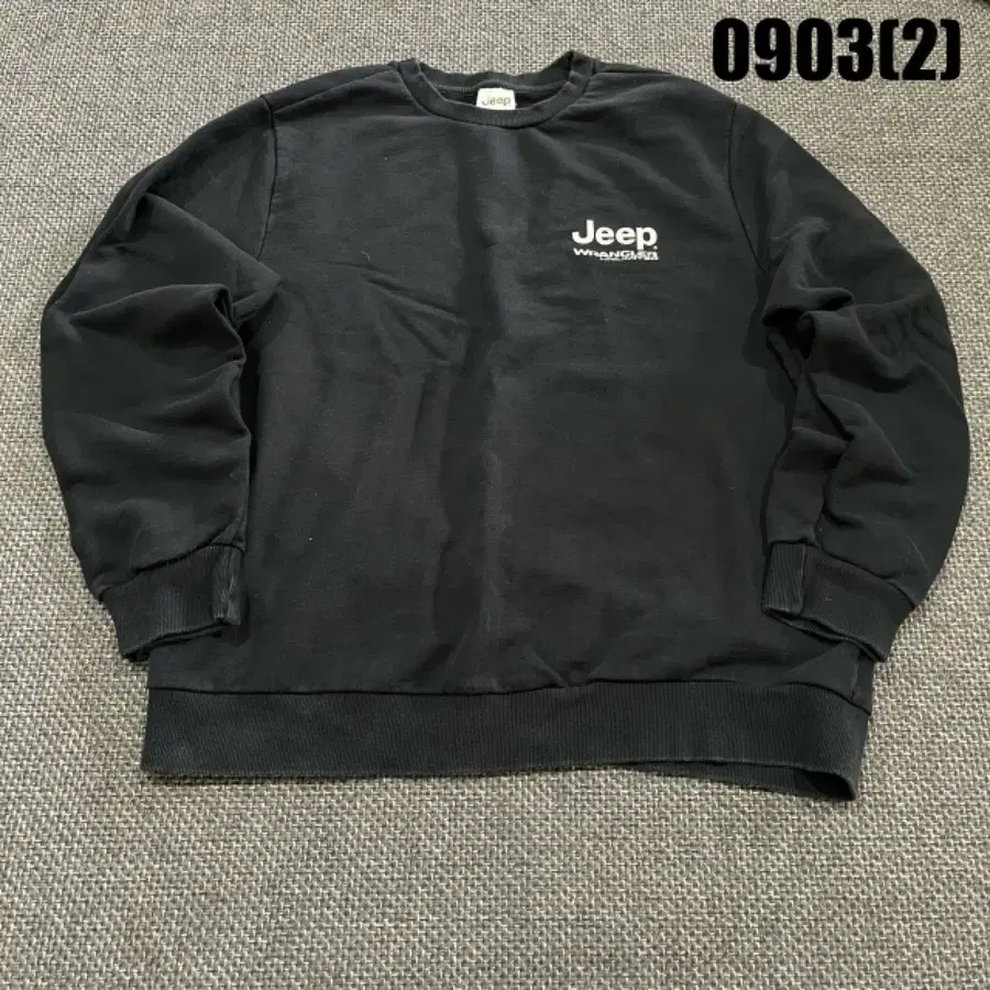 Jeep 기모 맨투맨 블랙 xxl