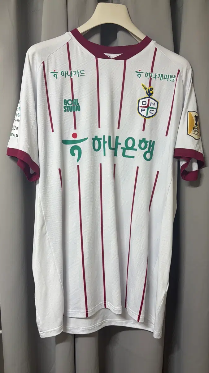 대전하나시티즌 슈퍼컵 주민규 실착 싸인 3XL 풀마킹 쿠팡플레이