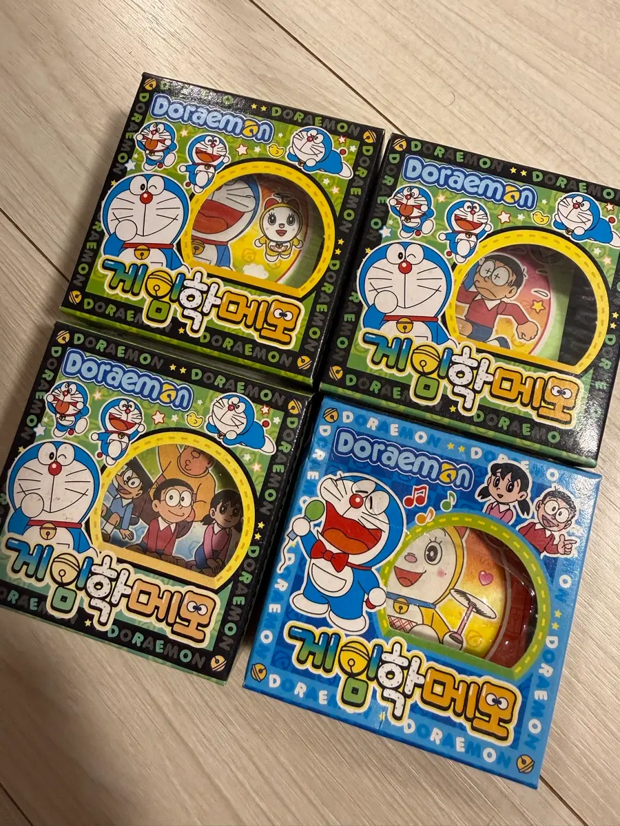 고전 문구 도라에몽 학종이4개 일괄