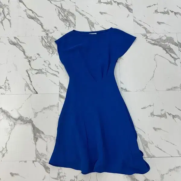 REISS 리스 블루 비대칭 원피스