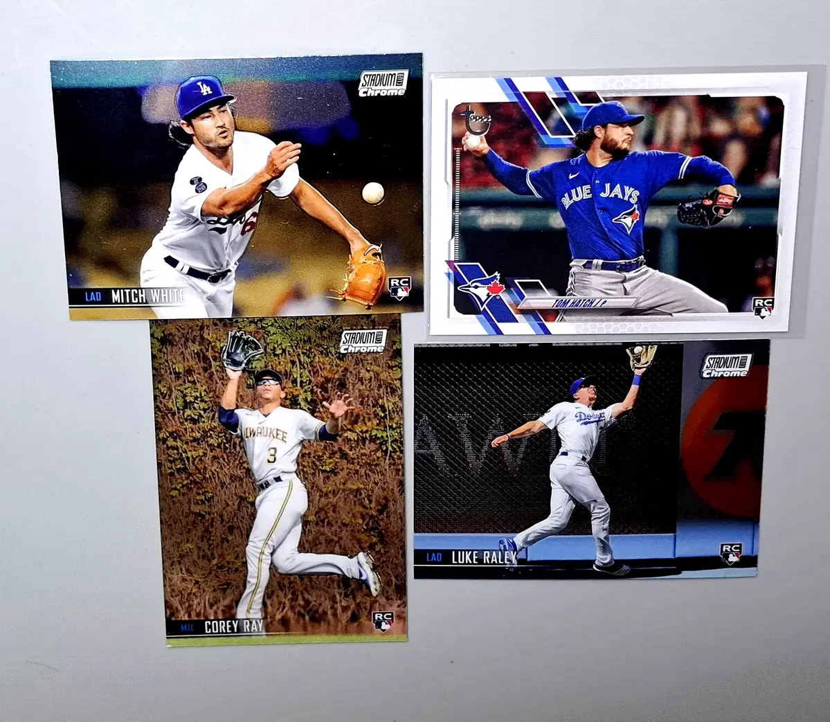 MLB 미치화이트, 톰해치 (SSG) 등 루키 4장 묶음