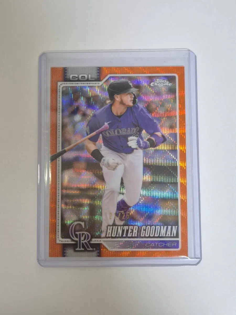 MLB topps 헌터 굿맨 오렌지 25한정 카드