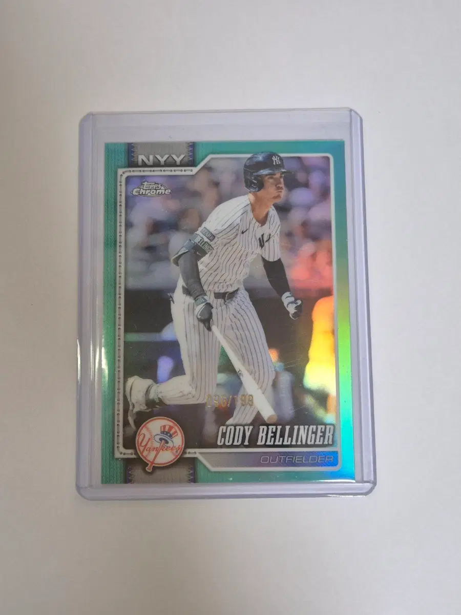 MLB topps 코디 벨린저 199한정 아쿠아 카드