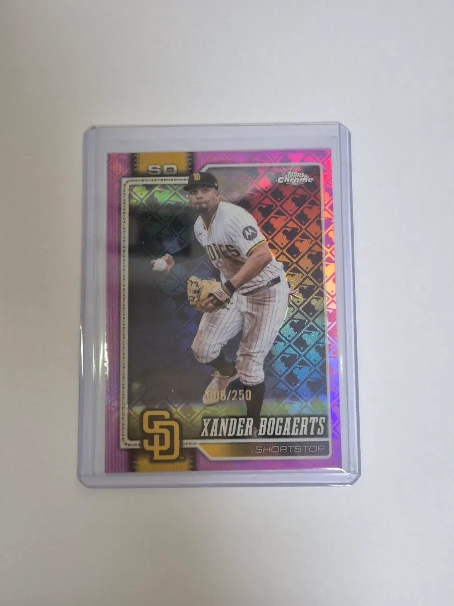 MLB topps 젠더 보가츠 250한정 퍼플 카드