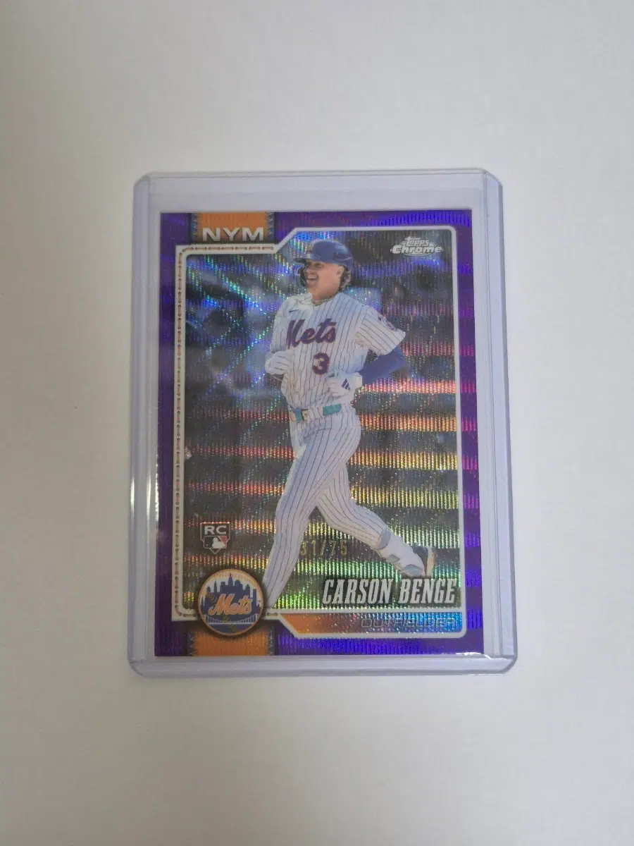 MLB topps 칼슨 벤지 루키 75한정 퍼플 카드