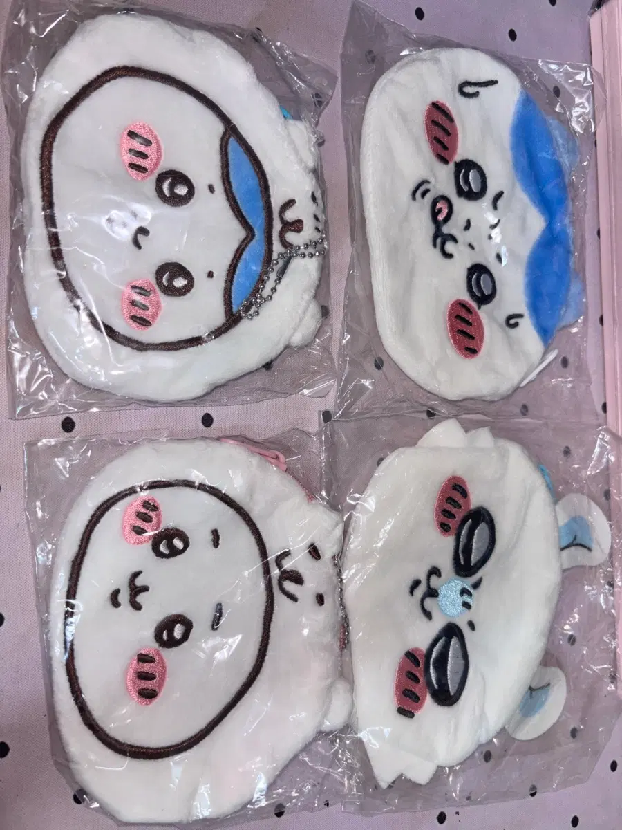 치이카와 먼작귀 농담곰 오카오 얼굴 파우치 모몽가 일괄 판매
