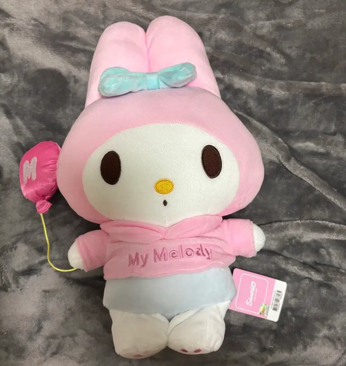 산리오 정품 마멜 마이멜로디 파티 풍선 인형 25cm