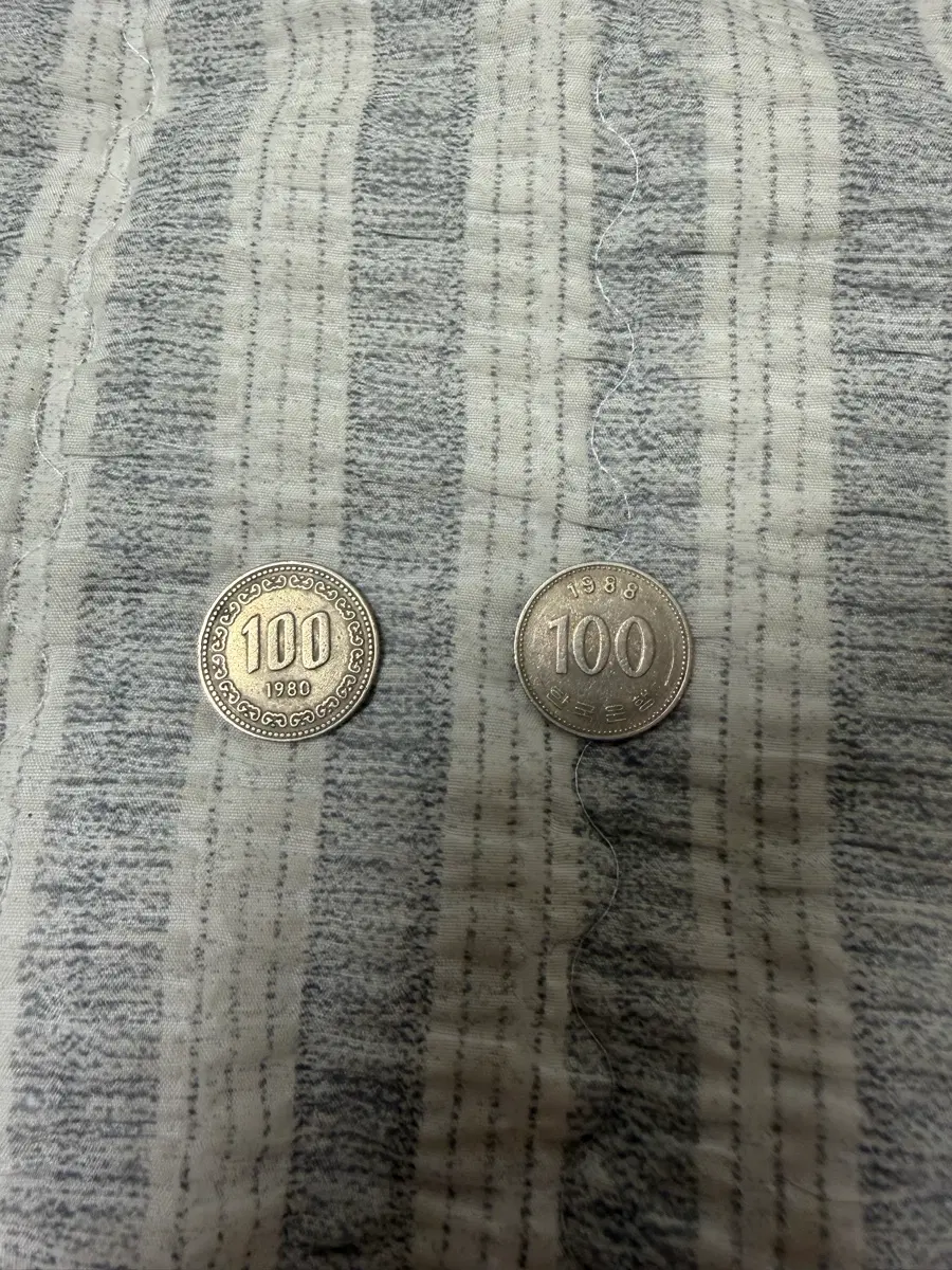1988,1980년 100원 동전