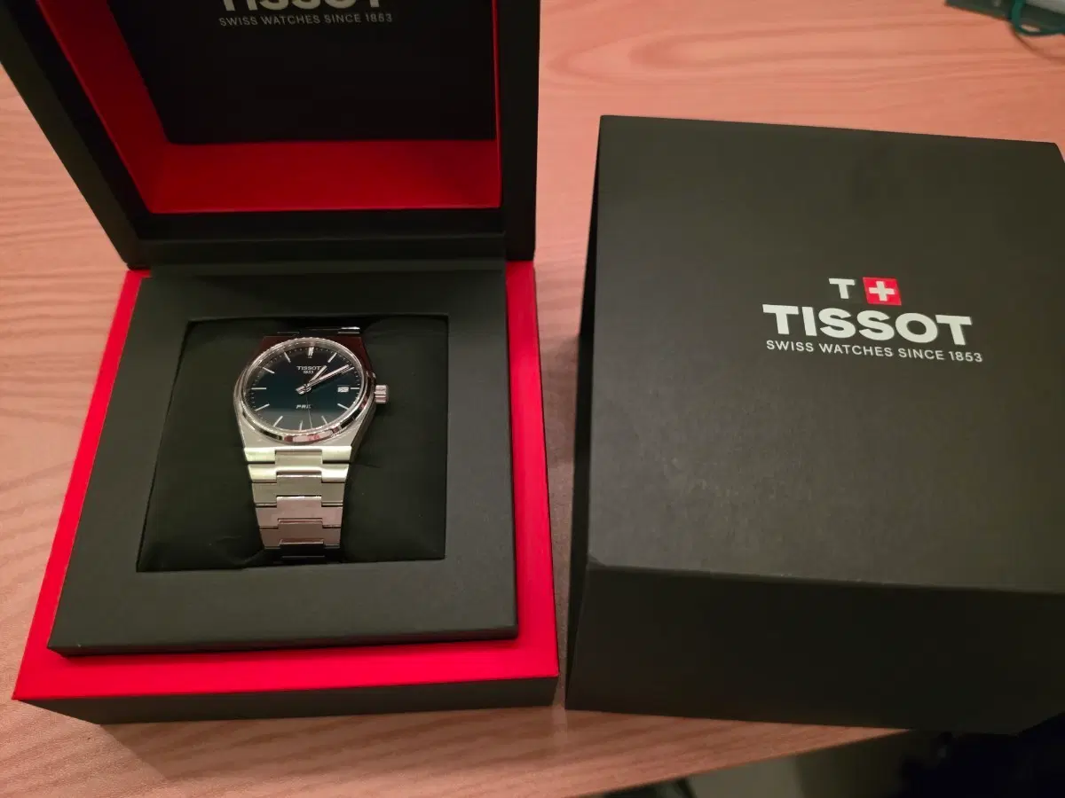 티쏘 PRX 35mm 쿼츠 스틸 블루