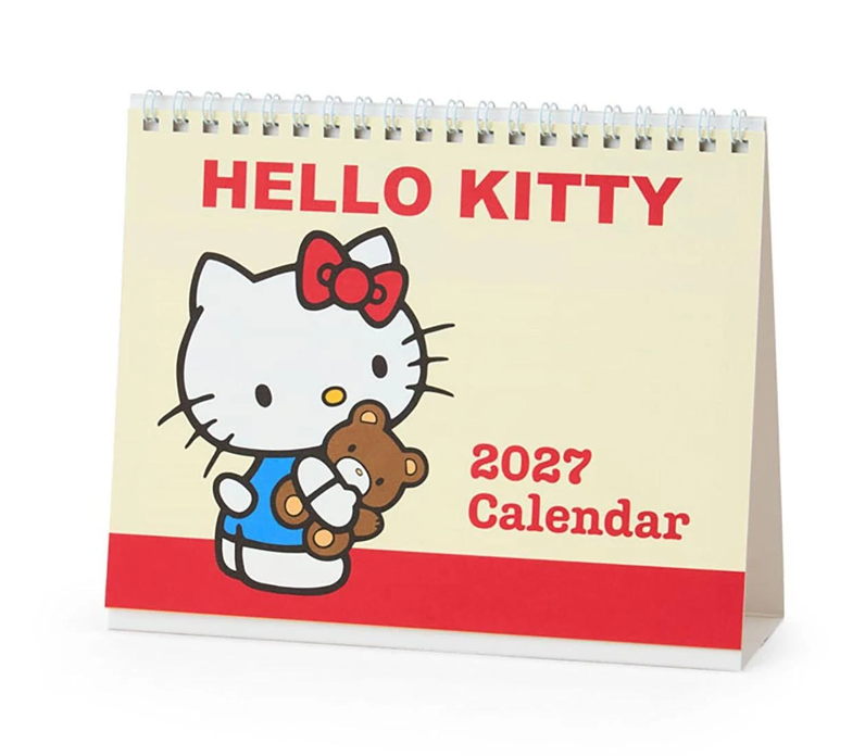 산리오 2027 레트로 탁상 달력 헬로키티 키티 캘린더 스탠드 달력
