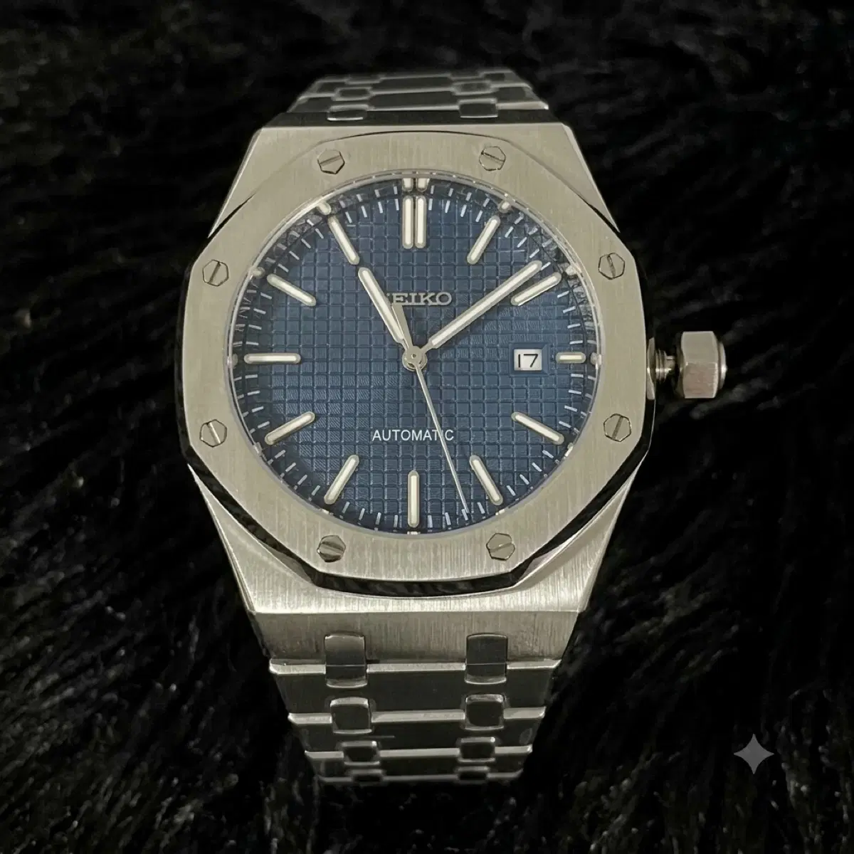 세이코 로얄오크 네이비 다이얼 커스텀 MOD 41mm